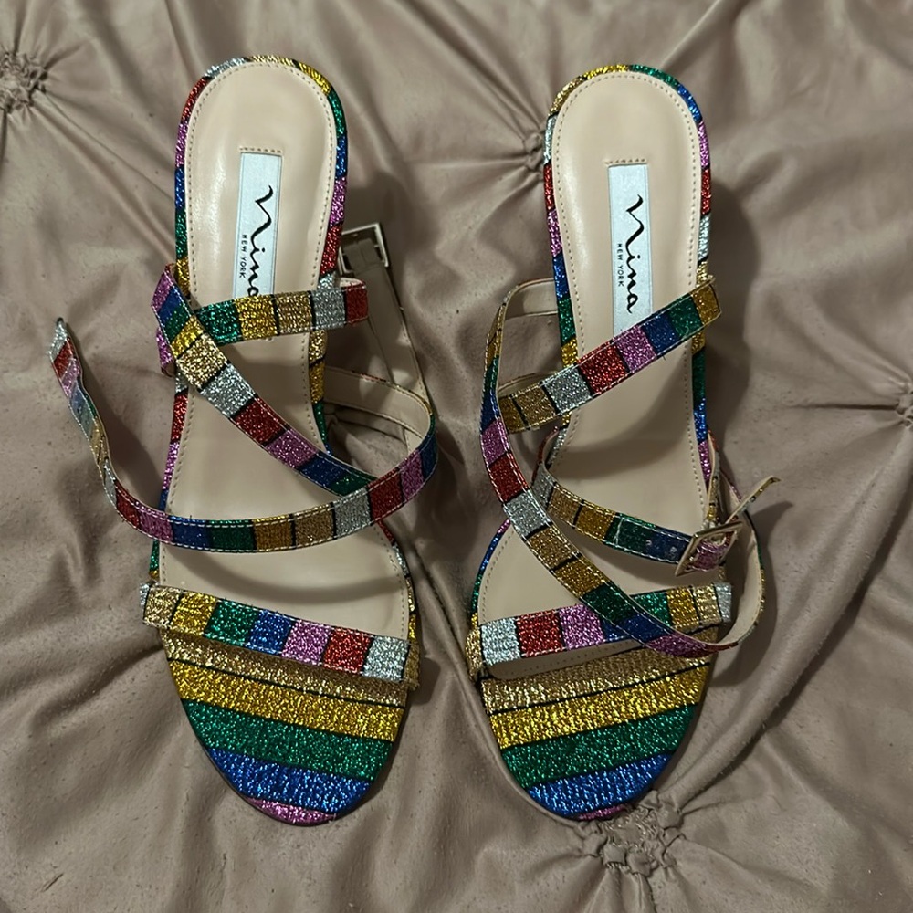 Nina Colorful Sparkly Heels
